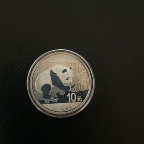 2016年 パンダ銀貨 10元 純銀 30g