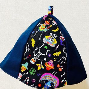 サウナハット ハンドメイド サウナ メキシコ シュガースカル柄 一般サイズ
