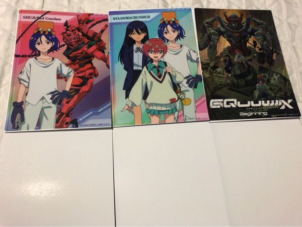 機動戦士Gundam GQuuuuuuX(ジークアクス) クリアビジュアルポスター 3種