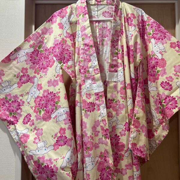 限定セールサンリオ 子ども浴衣 130 シナモンロール
