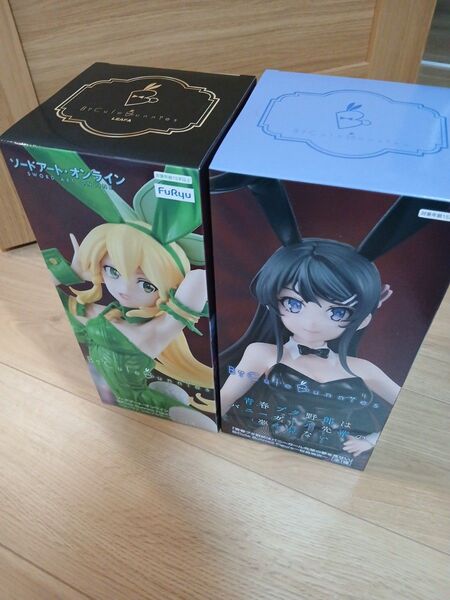 【2個セット】SAO リーファ、青ブタ 麻衣 フィギュア 未使用