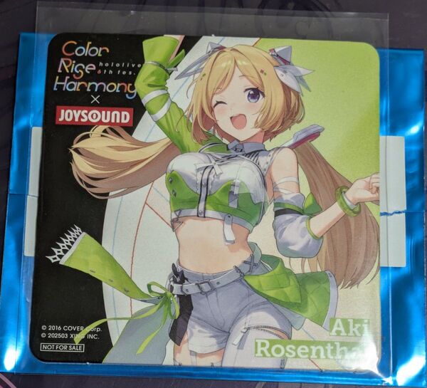 ホロライブ JOYSOUNDコラボ コースター アキ・ローゼンタール アキロゼ