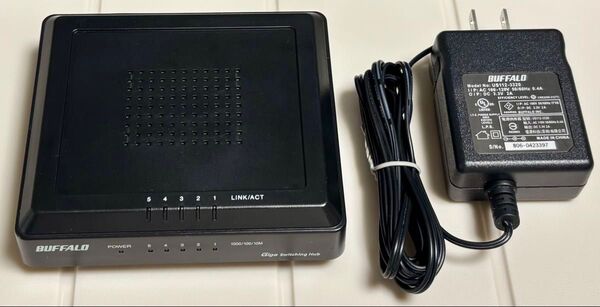 BUFFALO LSW3-GT-5EP/BK Giga対応 5ポート スイッチングハブ