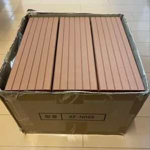 希少! XF-N009 タンスのゲン ウッドパネル 人工木 9枚セット ジョイント式 ベランダタイル 30×30cm 正方形