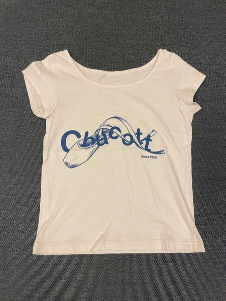 チャコット chacotto Tシャツ バレエ サイズ130J キッズ ジュニア ホワイト 白 ロゴ ダンス 子ども 子供 半袖