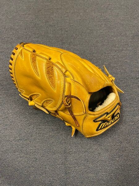 良型 ミズノプロ 野球 硬式グローブ 一般用 大人 左投げ グラブ 左利き 投手 ピッチャー サウスポー 高校野球対応 学生 黄色