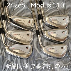 ブリヂストン 242cb+ アイアンセット Modus 110 S (新品同様 7番試打のみ 他番手未使用)
