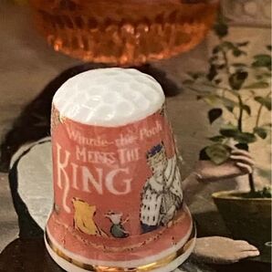 新品廃盤◆イギリス製シンブル指貫◆チャールズ国王誕生記念&くまのプーさんコラボ