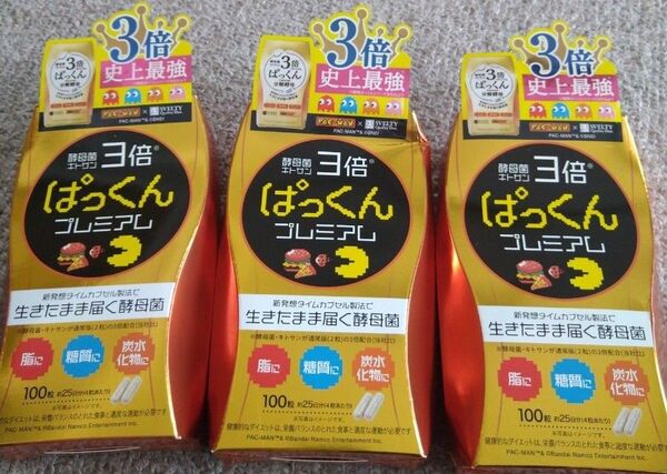 スベルティ 3倍ぱっくん分解酵母プレミアム 100粒×3個セット ぱっくんプレミアム 糖質 炭水化物 脂に ダイエット