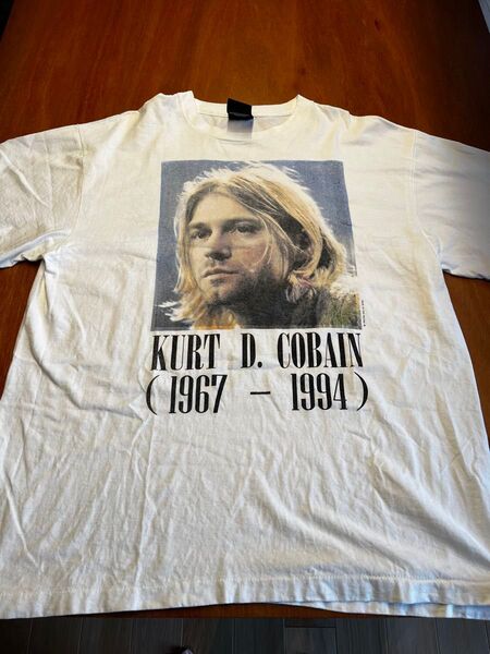 ニルヴァーナ カートコバーン tシャツ ブート Tシャツ バンドTシャツ 白 半袖