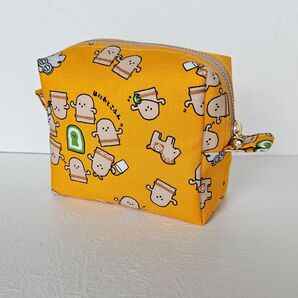 ボックスポーチ 化粧ポーチ 小物入れ ポーチ ハンドメイド No.600