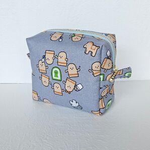 ボックスポーチ 化粧ポーチ 小物入れ ポーチ ハンドメイド No.602