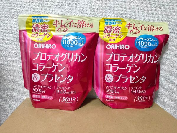 オリヒロ プロテオグリカンコラーゲン&プラセンタ 180g 2袋セット