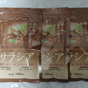 サラシア 3袋 約9ヶ月分 シードコムス サプリメント ダイエット サラシノール 菊芋 バナバ
