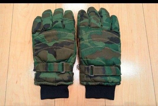 【未使用】迷彩防寒グローブ★ 陸上自衛隊 防寒手袋