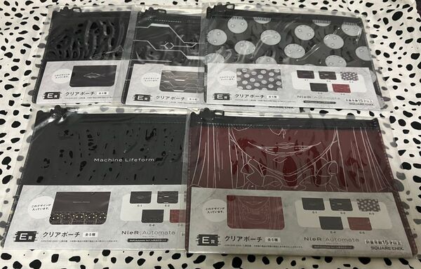 一番くじ NieR:Automata Ver1.1a放送記念くじ2 E賞 クリアポーチ 5種 コンプリート