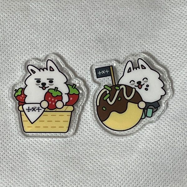 【新品】TXT PPULBATU ACRYLICBADGE 福岡&大阪ご当地バッジヨンモン 2個セット