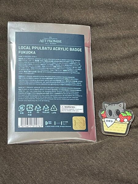 【新品】TXT PPULBATUご当地 福岡ダゴニャンバッジ