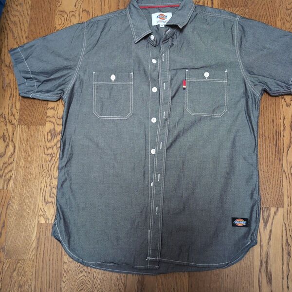 Dickies 半袖シャツ グレー メンズ