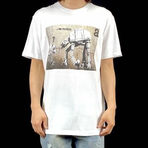 新品 未使用 バンクシー BANKSY メカ ロボット グラフィティ アート Tシャツ S M L XL ビッグ オーバーサイズ XXL~5XL ロンT パーカー 対応