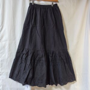 studio CLIP 刺繍スカラップスカート スタディオクリップ