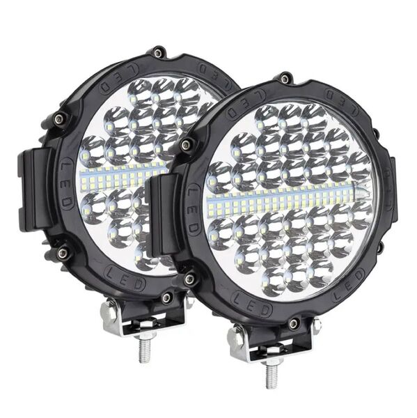 7インチラウンドLEDワークライト 超強力210W2個セット オフロードライト デッキライト LED作業灯12V/24V兼用 重機