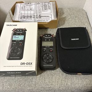 TASCAM(タスカム) DR-05X USB オーディオインターフェース搭載 ステレオ リニアPCMレコーダー 美品