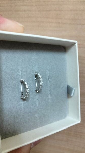 K14WGフープピアス