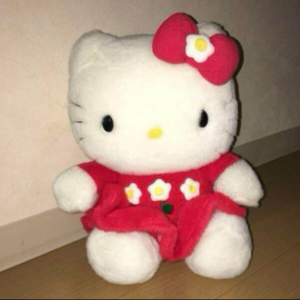 ヴィンテージ kitty ハローキティ ぬいぐるみ サンリオ ドレスアップキティ