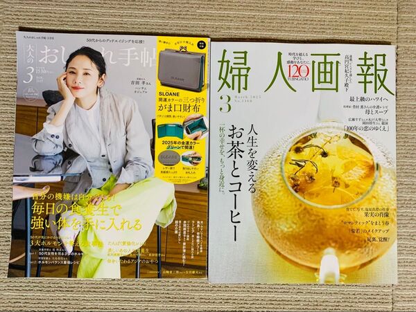 婦人画報 2025年3月号 (ハースト婦人画報社)大人のおしゃれ手帖 2冊まとめて