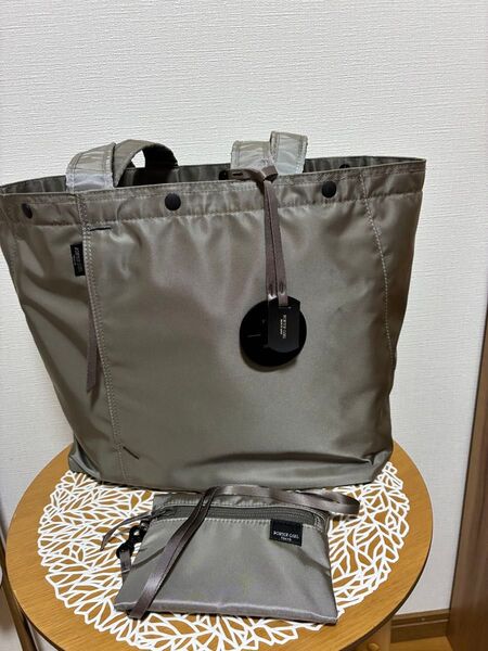 ポーター シェル トートバッグ(L) カーキグレー
