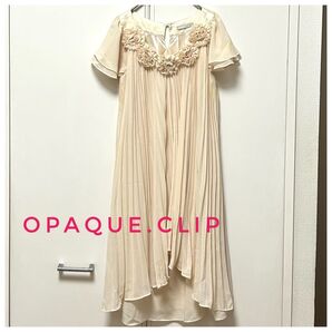 OPAQUE.CLIPオペークドットクリップ シフォンワンピースサイズSお呼ばれ