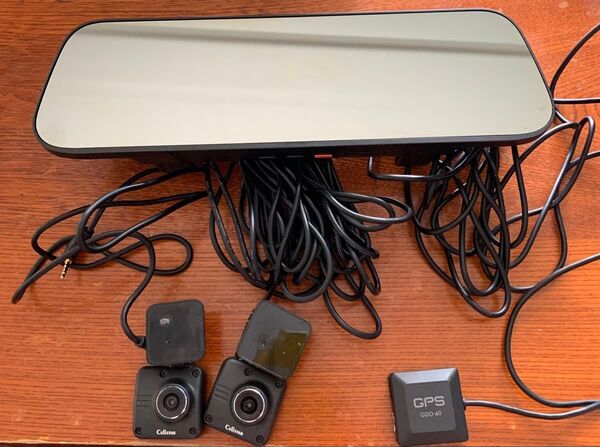 セルスター ドライブレコーダー DM-10 前後カメラ ルームミラー型 箱・説明書無し