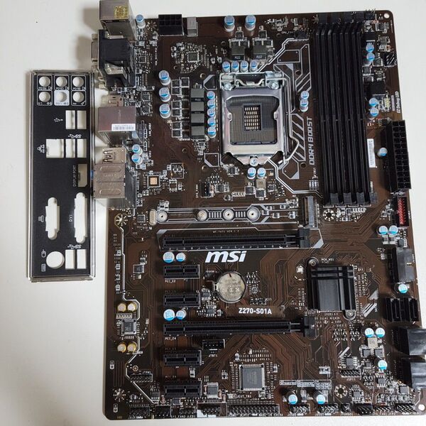 【動作確認済み】MSI Z270-S01A Kaby Lake Skylake 7世代 6世代 LGA1151 IOパネル付属