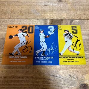 プロ野球チップス2025 タイトルホルダーカード まとめ売り プロ野球チップス 直筆サインカード タイトルホルダーカード