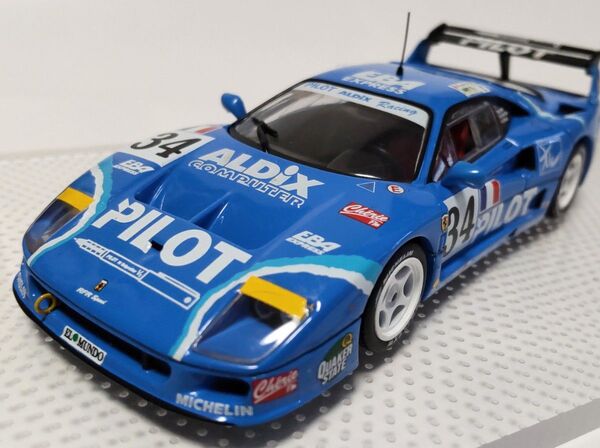 IXO 1/43 Ferrari F40 LM Pilot #34 Le Mans 1995