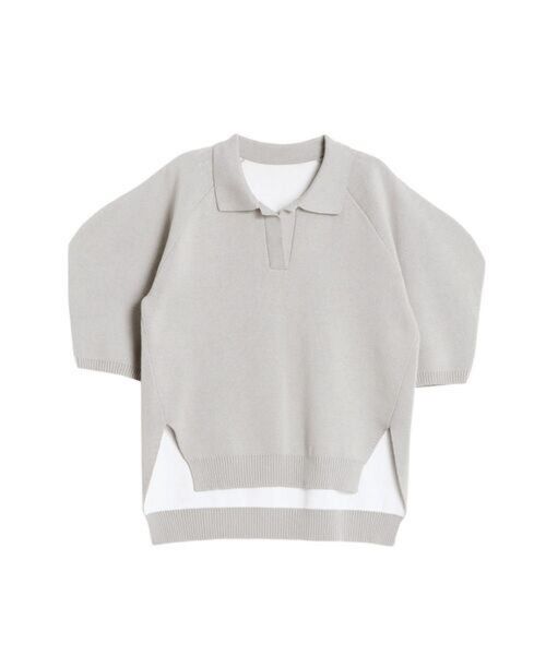 24SS エレンディーク ELENDEEK LANTERN SLEEVE KNIT TOPS ランタンスリーヴカットソー 洗える