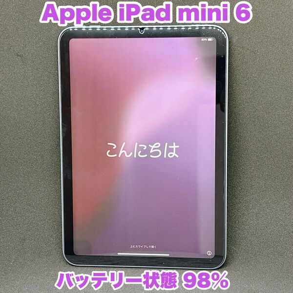 Apple iPad mini 6 Apple パープル Wi-Fiモデル 第6世代 バッテリー状態98%