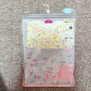 長袖丸首シャツ 80 新品 未使用