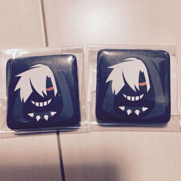 #コンパス サーティーン 13 アイコン缶バッジ スクエア