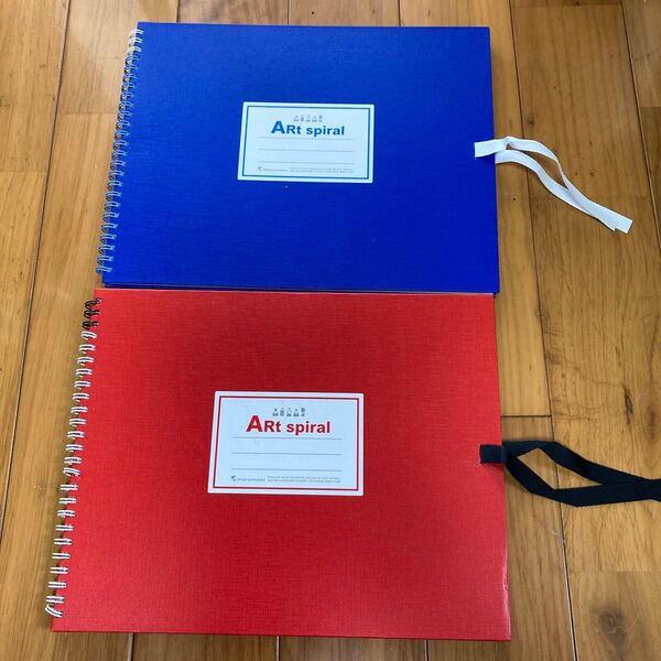 maruman スパイラルアートブック F3サイズ 2冊セット 青&赤