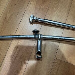 自転車 ハンドル ステム シートポスト シルバー giant escape