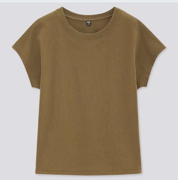 新品タグ付き ユニクロ UNIQLO コットンリラックスフレンチスリーブTシャツ