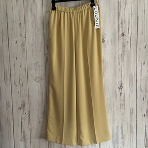 新品タグ付き LOUNIE ルーニィ イージーとろみパンツ マスタード 裏地あり
