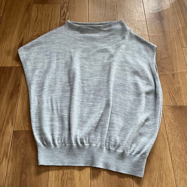 美品 MIDIUMISOLID ミディウミソリッド アシメントリーニット