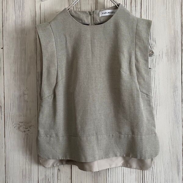 美品 PARLMASEL パールマシェール ノースリーブ カットソー