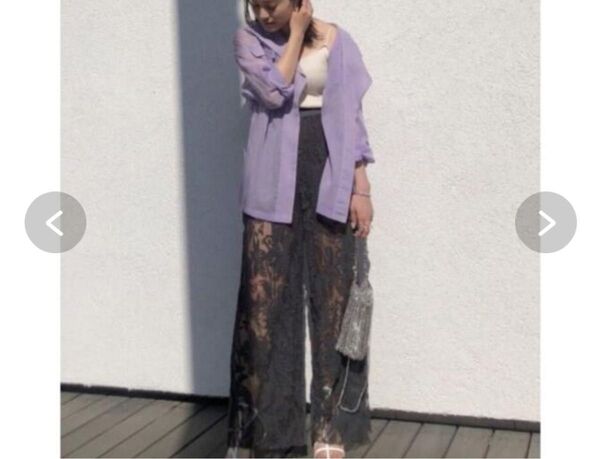 新品アメリヴィンテージMEDI LINGERIE LIKE LACE PANTS