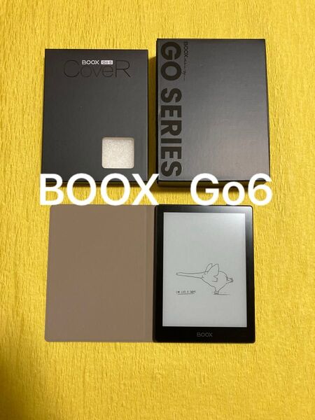 【美品】 BOOX Go 6 電子書籍リーダー + 純正カバー ONYX SKT SELECT 電子インク (2024年9月発売)