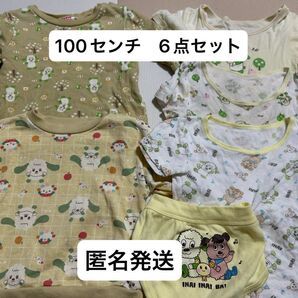 ワンワン 6点セット トレーナー×2、肌着×3、パンツ 100サイズ 匿名発送