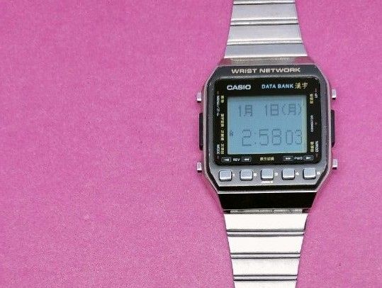 カシオデーターバンクレアビンテージクォーツデジタル腕時計Casio DKW100